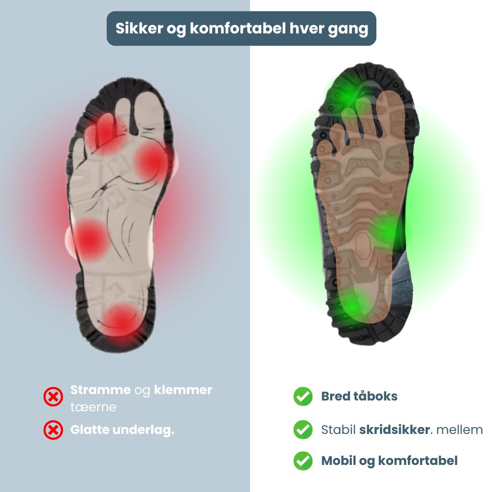 Vinterstøvler med skridsikker sål