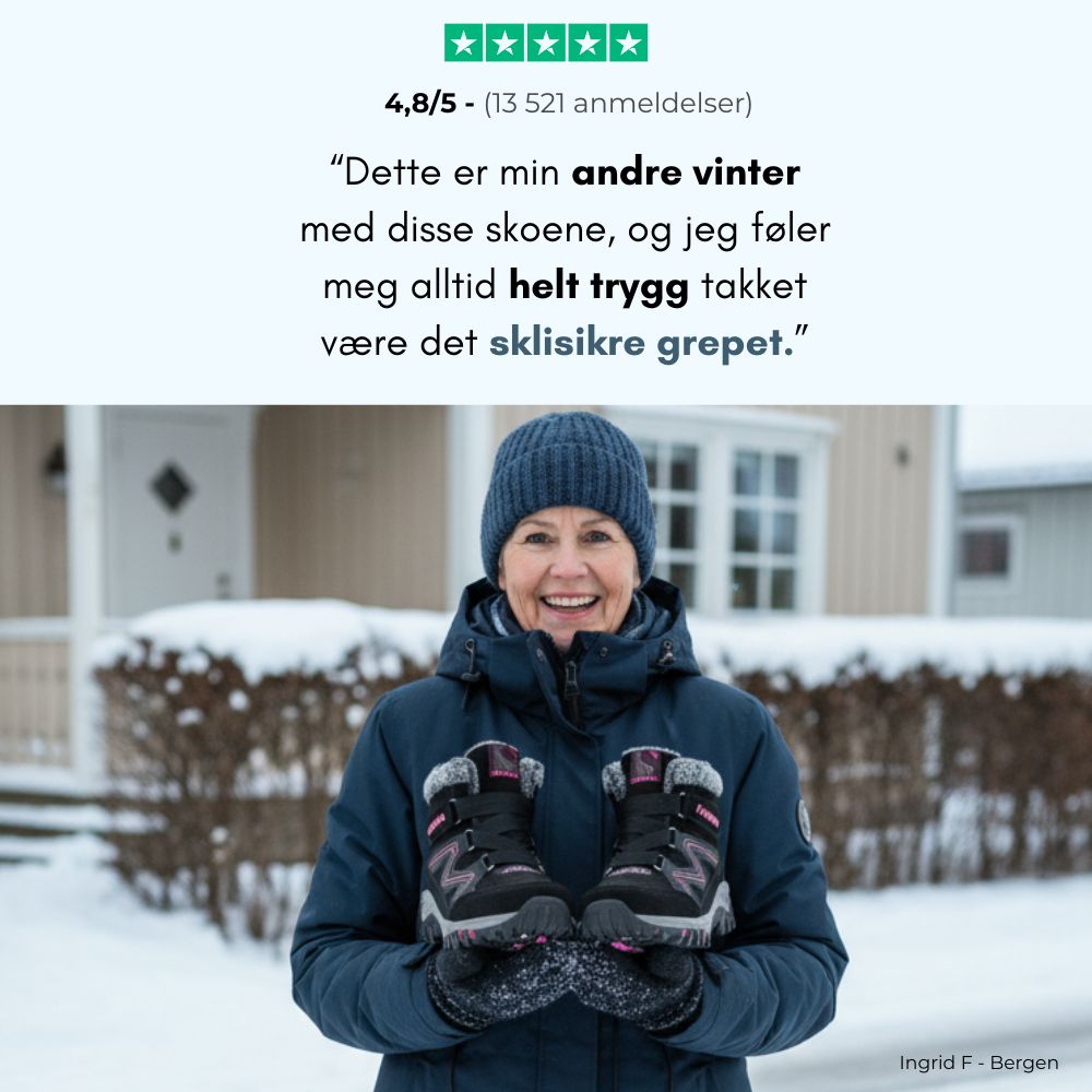 Vinterstøvler med sklisikre såler